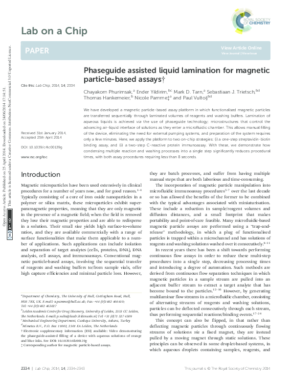 (PDF) Phaseguide assisted liquid lamination for magnetic particle-based ...