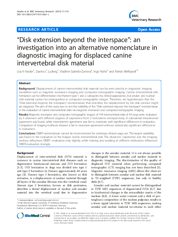 (PDF) “Disk extension beyond the interspace”: an investigation into an ...