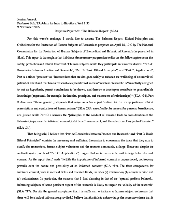 Belmont report essays 05 picture