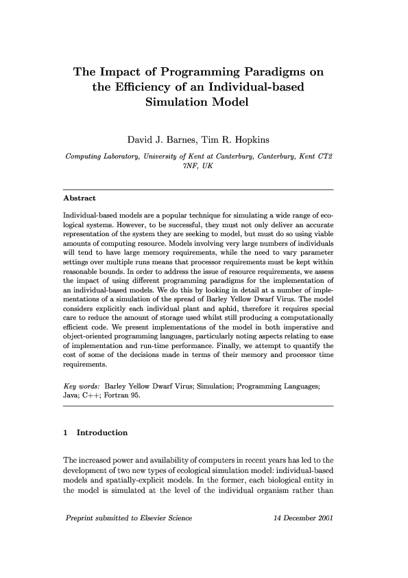(PDF) The impact of programming paradigms on the efficiency of an ...
