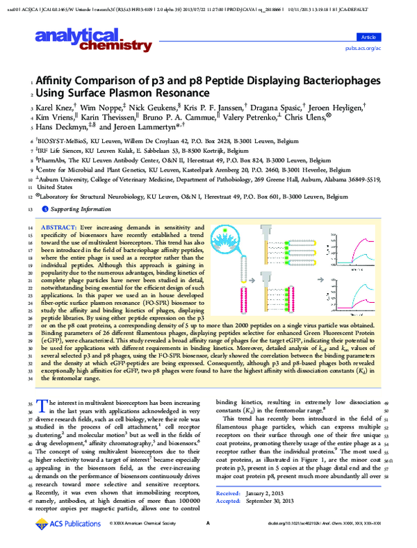 (PDF) Affinity Comparison of p3 and p8 Peptide Displaying ...
