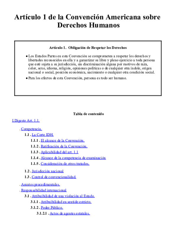 (PDF) Artículo 1 de la Convención Americana sobre Derechos Humanos (PDF) Artículo 1 de la Convención Americana sobre Derechos Humanos