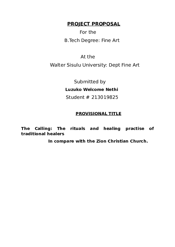 (DOC) PROJECT PROPOSAL
