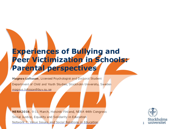 (PDF) Experiences of Bullying and Peer Victimization in Schools ...