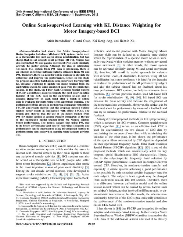 (PDF) Online semi-supervised learning with KL distance weighting for ...