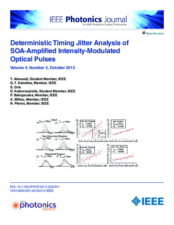 (PDF) Deterministic Timing Jitter Analysis of SOA-Amplified Intensity ...