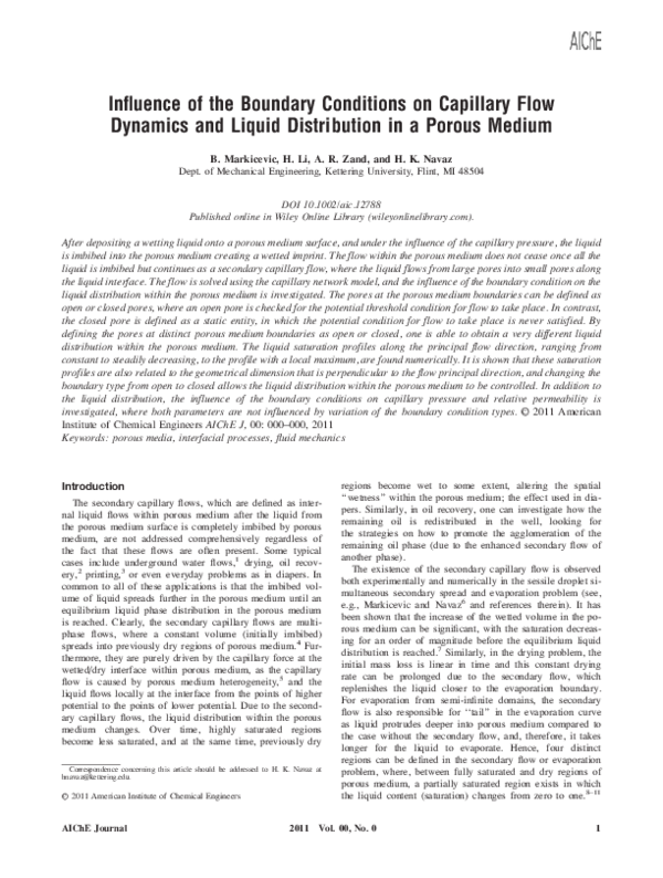 (PDF) Capillary transport in particulate porous materials at low levels ...