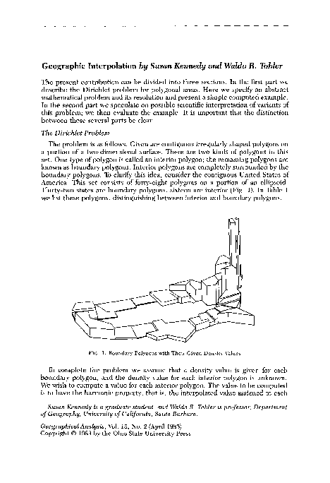(PDF) Geographic Interpolation