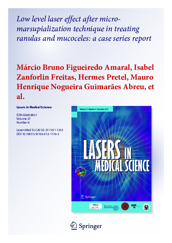 (PDF) Low level laser effect after micro-marsupialization technique in ...