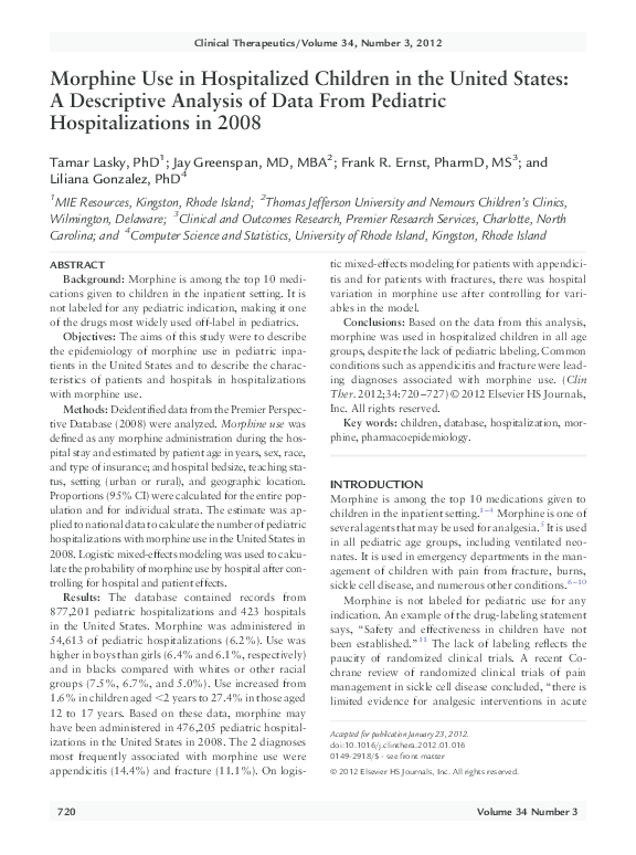 Essay on morphine picture