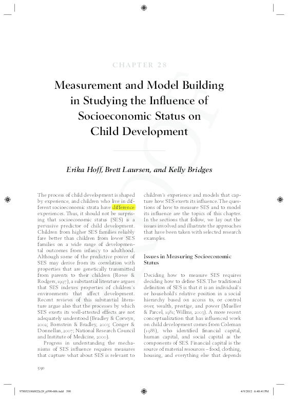 (PDF) Measurement and Model Building in Studying the Influence of