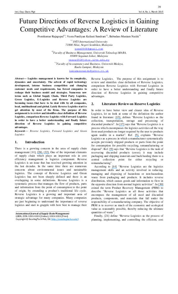 Transport and logistics research topics image