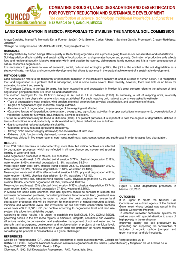 (PDF) COMBATING DROUGHT, LAND DEGRADATION AND DESERTIFICATION FOR ...