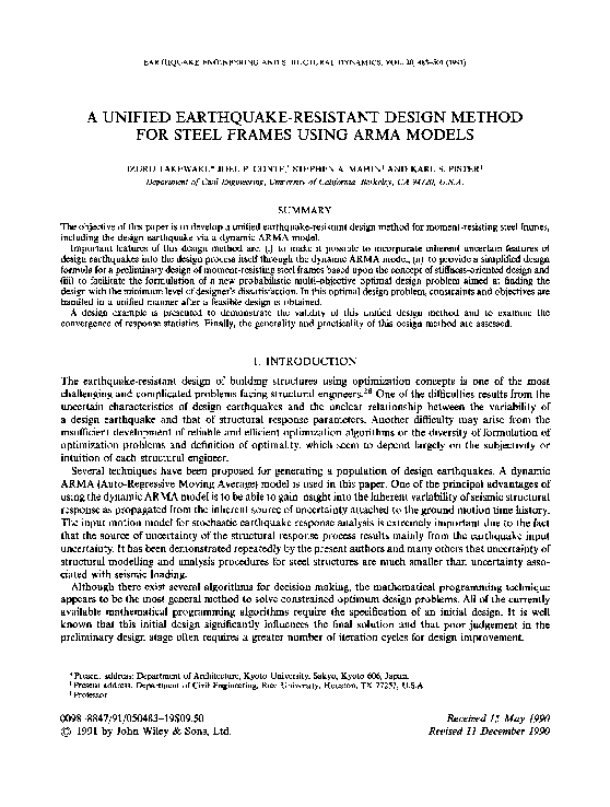 (PDF) A unified earthquake-resistant design method for steel frames ...