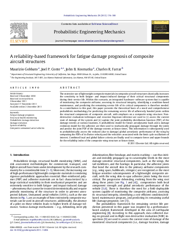 (PDF) A reliability-based framework for fatigue damage prognosis of ...