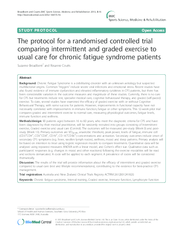 (PDF) The protocol for a randomised controlled trial comparing ...