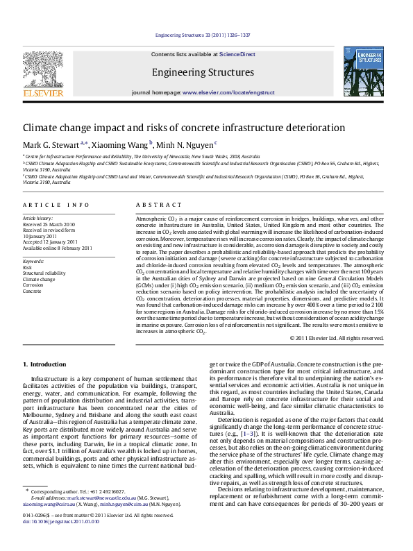 (PDF) Climate change impact and risks of concrete infrastructure ...