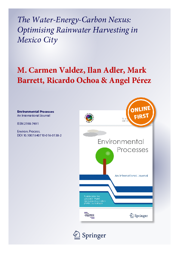 (PDF) Environmental Processes An International Journal The Water-Energy ...