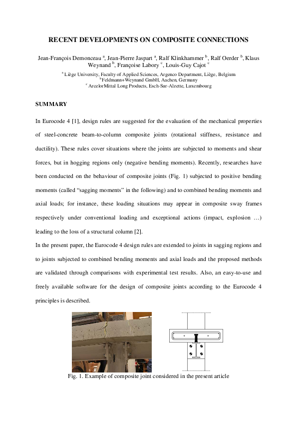 composite beam design example eurocode