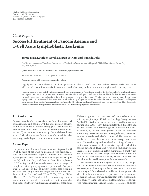 Fanconi anemia research foundation picture