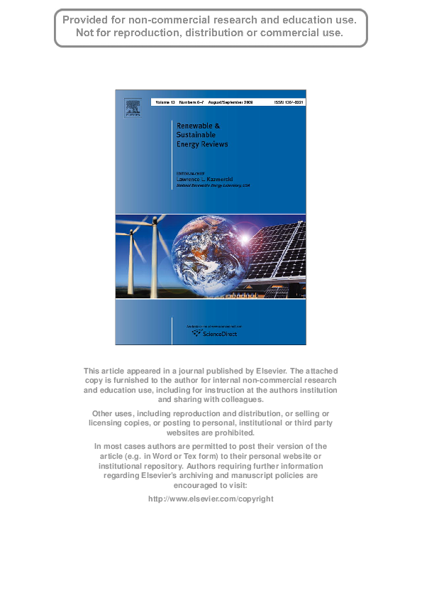 (PDF) Renewable energy technologies in Pakistan: Prospects and challenges