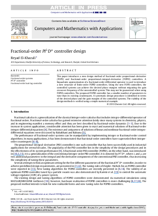 (PDF) Variable structure output feedback control