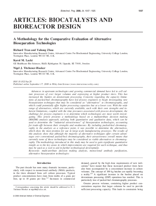 (PDF) A methodology for the comparative evaluation of alternative ...