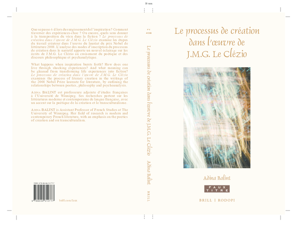 (PDF) Le Processus de création dans l'oeuvre de J.M.G. Le Clézio