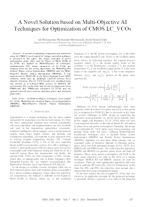 A Novel Solution based on Multi-Objective AI Techniques for ...