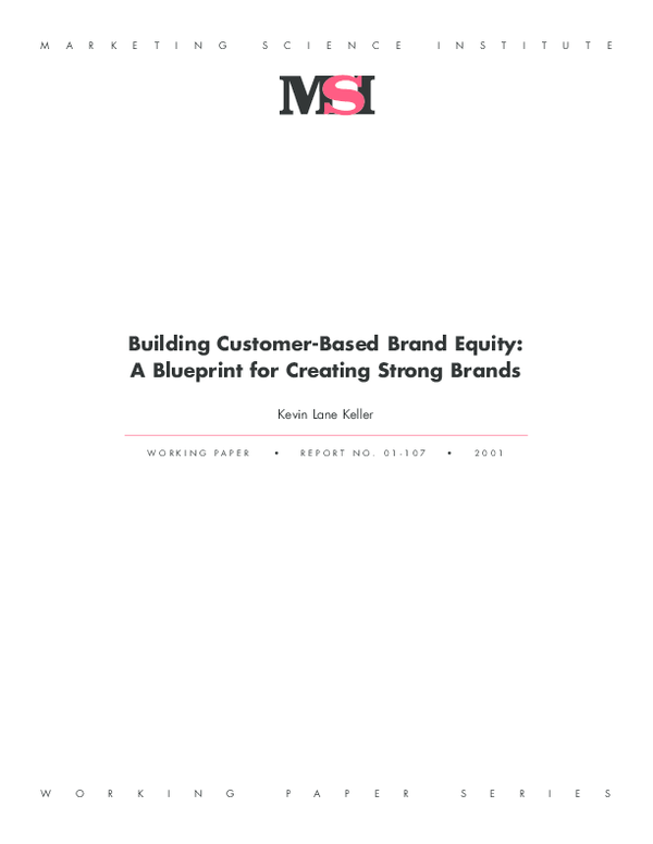  pdf building customer based brand equity a blueprint for creating