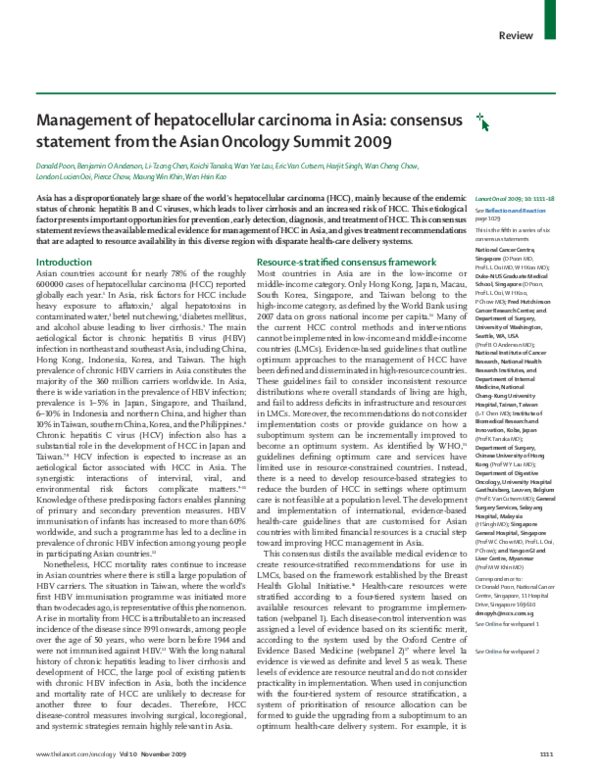 (PDF) Management of hepatocellular carcinoma in Asia: consensus ...