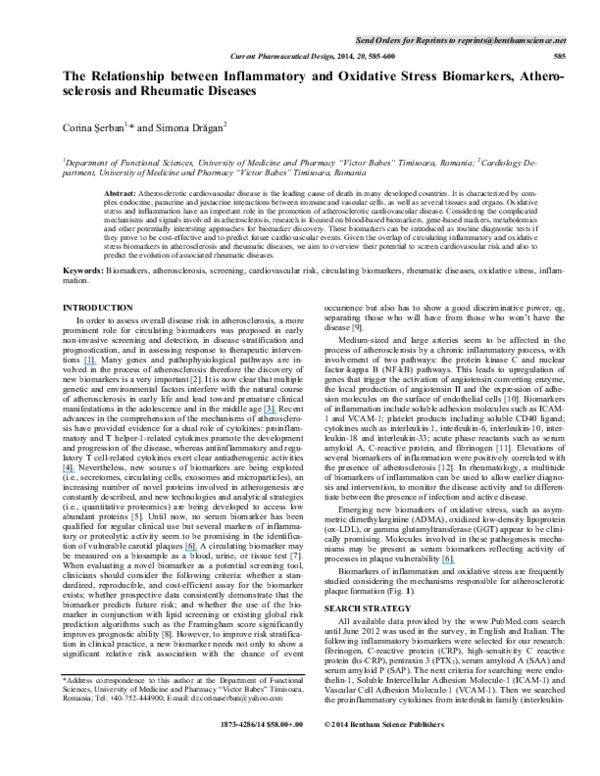 (PDF) The Relationship between Inflammatory and Oxidative Stress ...