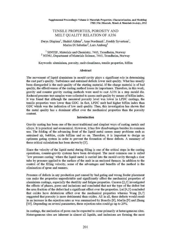 (PDF) Correlation Between Mechanical Properties and Porosity ...