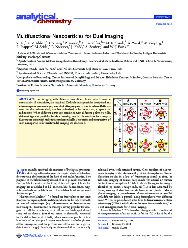 (PDF) Multifunctional Nanoparticles for Dual Imaging