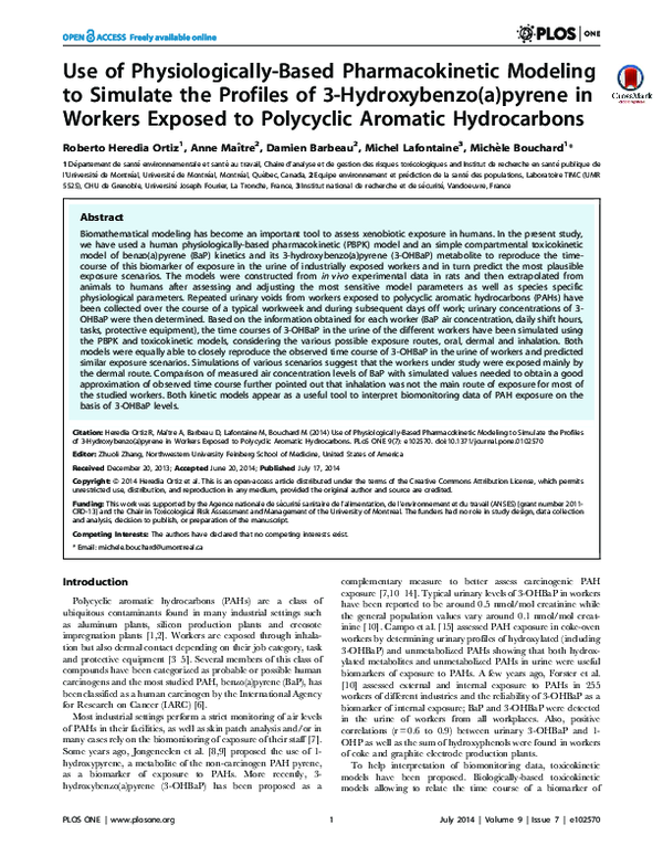 (PDF) Use of physiologically based pharmacokinetic modeling for ...