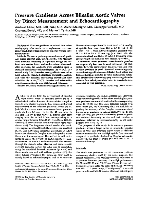 Low pressure gradient image