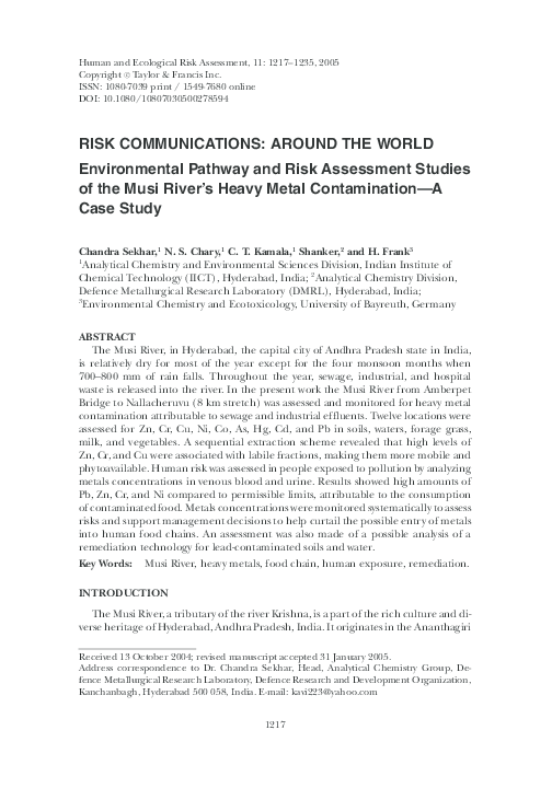 Case study on musi river pollution picture
