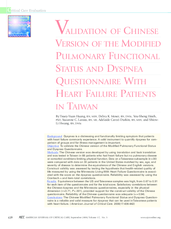 (PDF) Psychometric validation of the Chinese version of the Illness ...