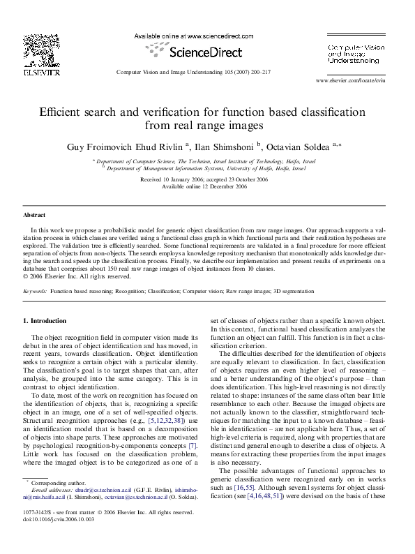 (PDF) Efficient search and verification for function based ...