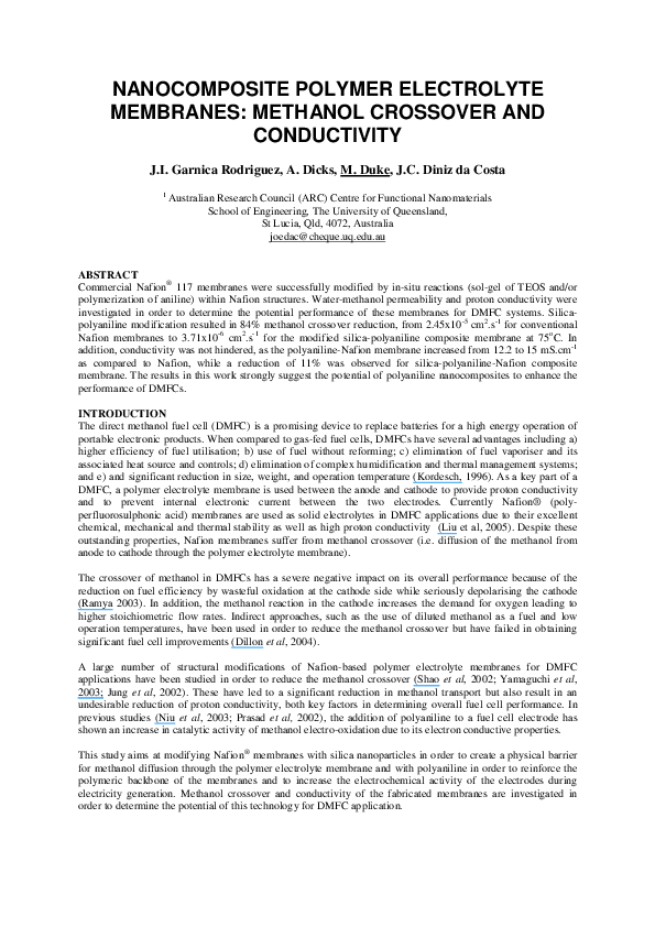 (PDF) Nanocomposite polymer electrolyte membranes based on poly ...