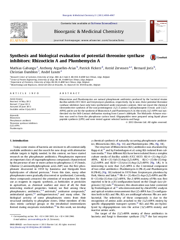(PDF) Synthesis and Biological Evaluation of Potent Bisubstrate ...