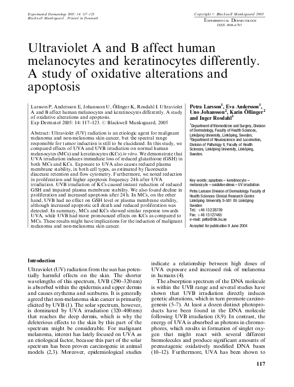 Overexposure to uv radiation may cause image