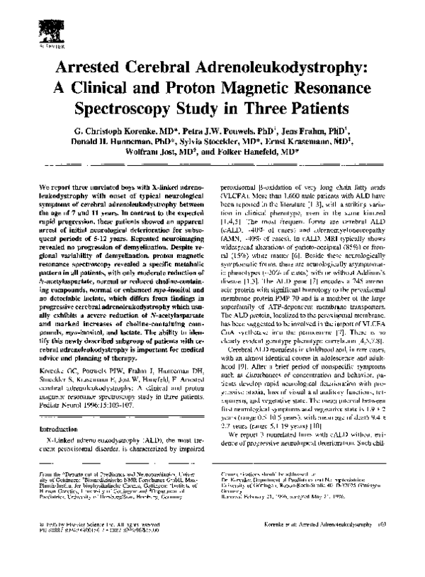 What causes adleukodystrophy picture