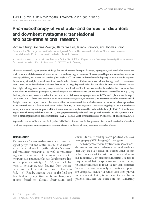 Nystagmus research paper image