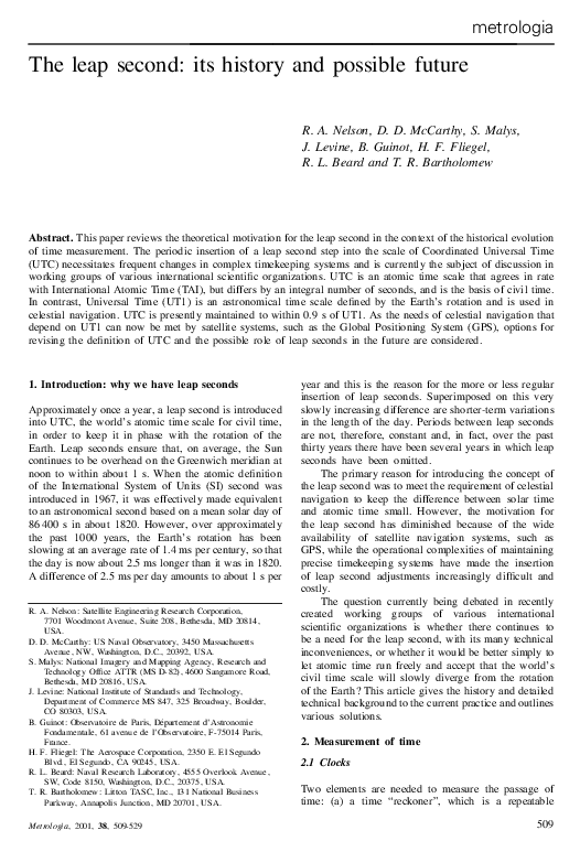 The leap second: its history and possible future