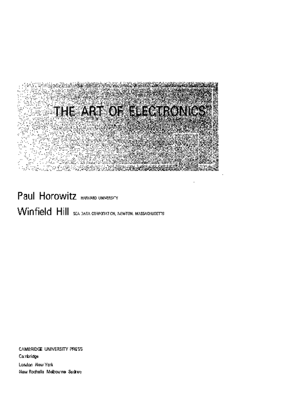 The Art Of Electronics