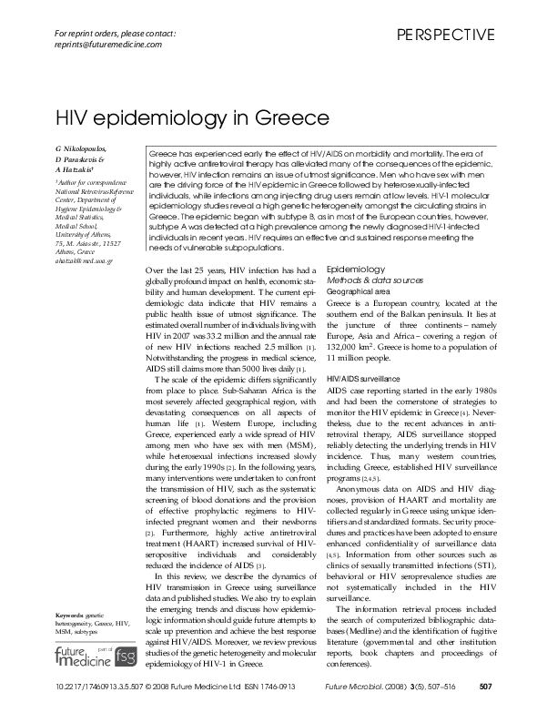 Paper about hiv picture
