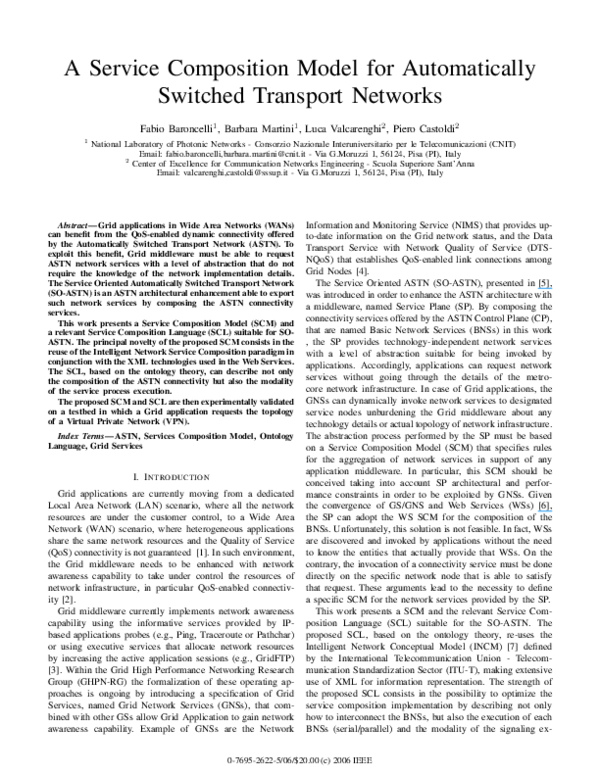 (PDF) A Service Composition Model for Automatically Switched Transport ...
