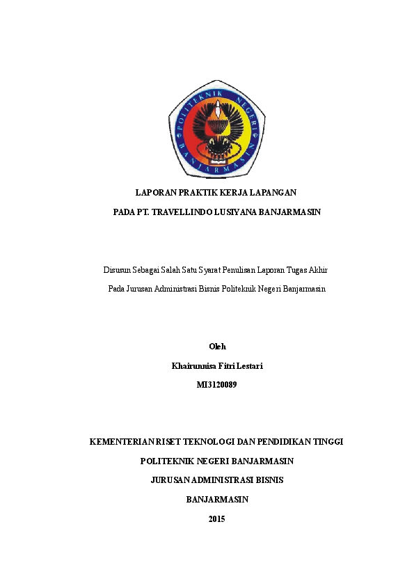 Contoh Laporan Pkl Di Travel Agent Kumpulan Contoh Laporan Contoh Laporan Pkl Di Travel Agent Kumpulan Contoh Laporan
