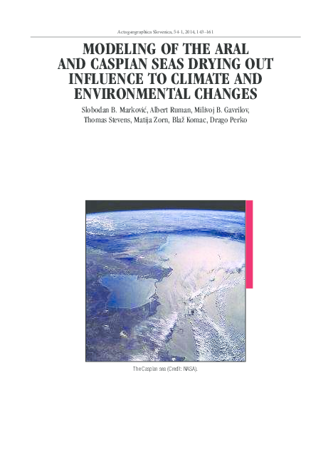 (PDF) Modelling of the Aral and Caspian seas drying out influence to ...
